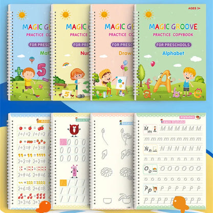 Cuaderno Mágico Reutilizable para Niños - Juguete Educativo Montessori de Escritura y Dibujo