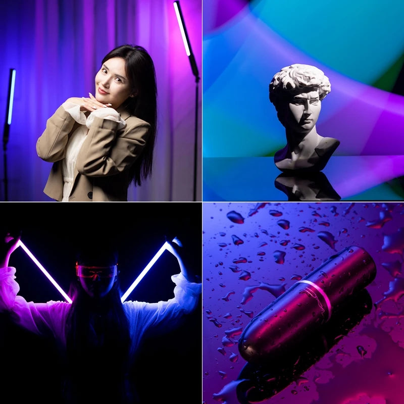 Ulanzi VL119 Luz RGB Portátil de Mano, Barra de LED de 19.68 Pulgadas, CRI 95+, 2500K-9000K para Fotografía y Estudio