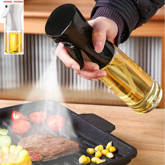 Botella Pulverizadora de Aceite para Cocina 200ml/300ml: Dispensador de Aceite de Oliva para Cocinar, Asar y Hornear