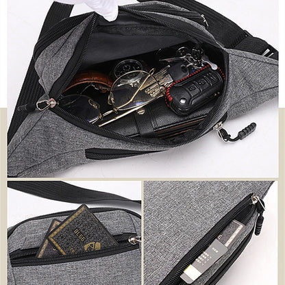 Bolso de Pecho Masculino Impermeable de Oxford: Bolso de Deportes Exterior Estilo Coreano