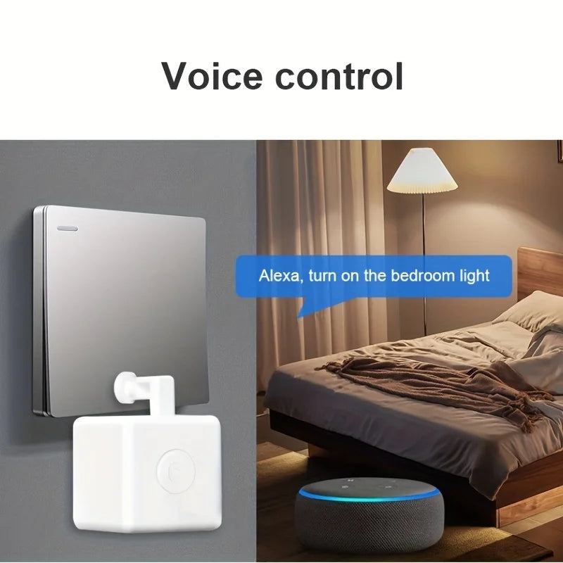 Interruptor Inteligente Fingerbot Plus con Control Táctil, Modo Zigbee Tuya, Control Remoto a Través de la Aplicación Smart Life, Compatible con Alexa, Google Home y Alice