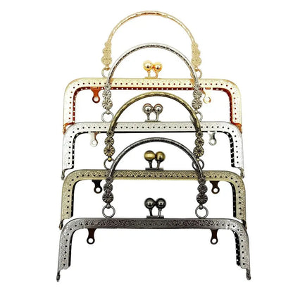 Marco de Monedero Vintage, Cierre Tipo Kiss Clasp para Bolsos, Accesorio de Hardware para Bolsos