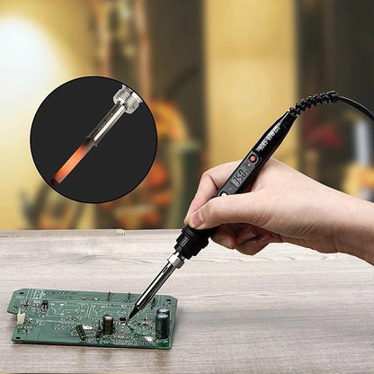 JCD Soldador Profesional de 80W con Pantalla Digital, Temperatura Ajustable, Herramientas de Soldadura para Soldadura 110V/220V