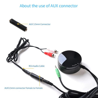 Controlador de Volumen de Audio con Cable Aux de 3.5mm, Ajuste de Volumen para Altavoces y Sistema Amplificador