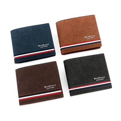 Billetera Hombre Slim de Alta Calidad en Cuero PU con Bolsillo para Monedas y Tarjetas