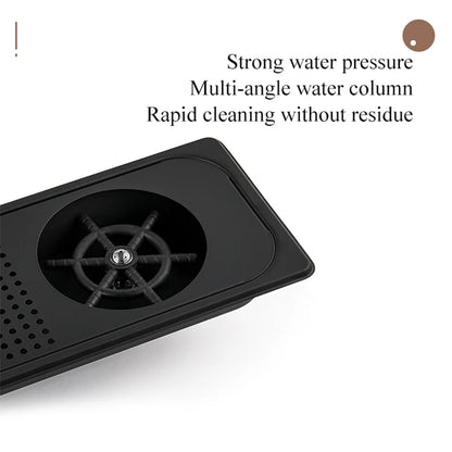MHW-3BOMBER - Enjuagador de Vasos Metálico, Rociador de Agua Potente de Acero Inoxidable para Tazas de Café - Accesorios Elegantes para Bar en Casa y Cocina