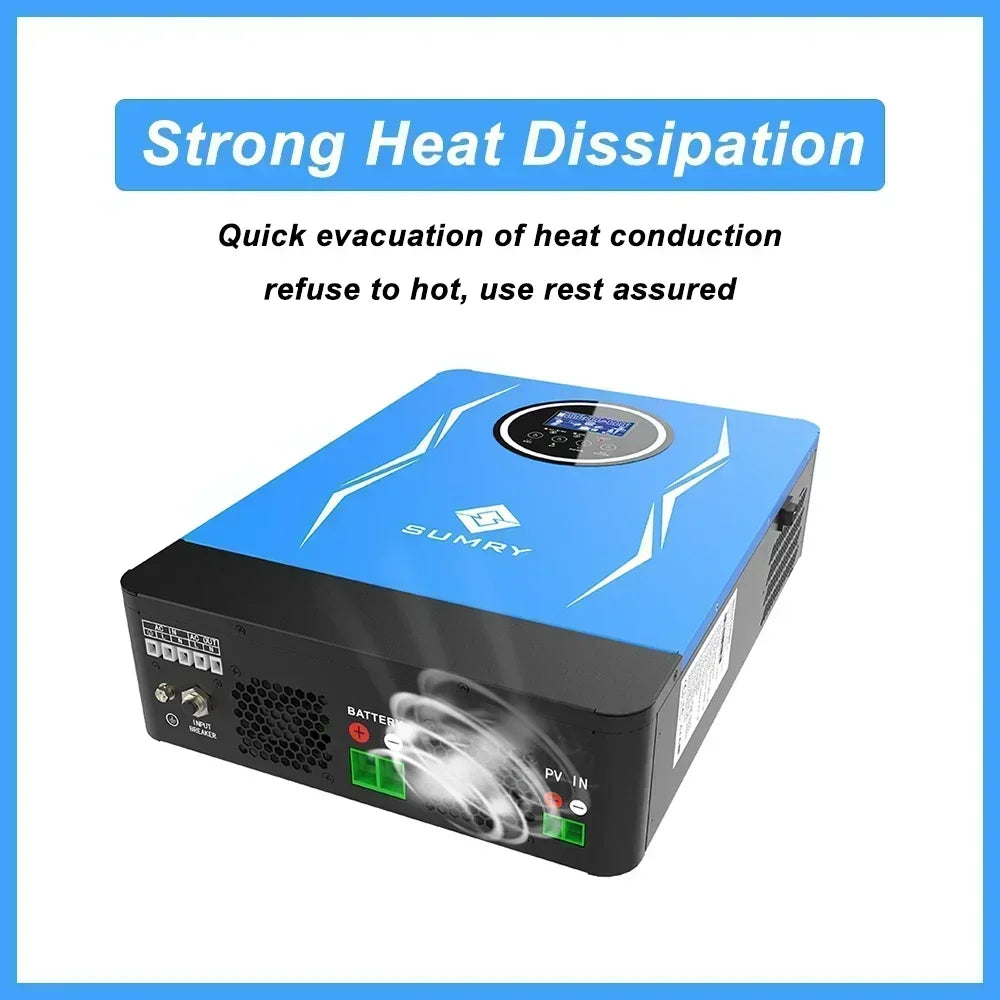 Inversor Híbrido SUMRY 3KW 3.8KW 6.2KW 24V/48V AC220-240V Onda Senoidal Pura con MPPT para Sistemas Solares