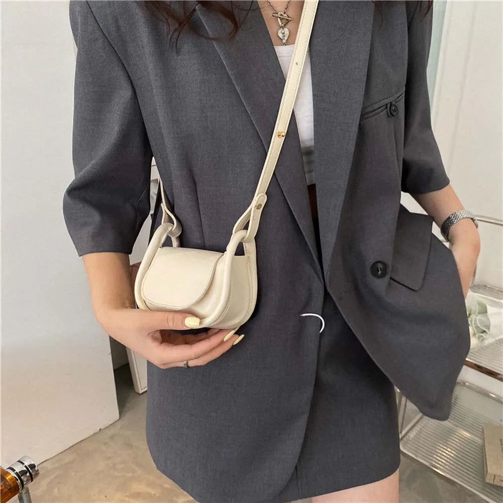 Mini Bolso Cruzado de Diseñador para Mujer, de Cuero PU, Diseño Moderno y Elegante