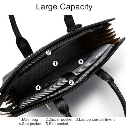 Maletín de Mujer OYIXINGER 2024 - Bolso de Hombro de Moda con Gran Capacidad para Laptop 13.3”