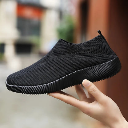Zapatillas Deportivas para Mujer - Sneakers de Color Sólido de Malla Transpirable, Ligeras y Bajo Tiro para Caminar y Correr
