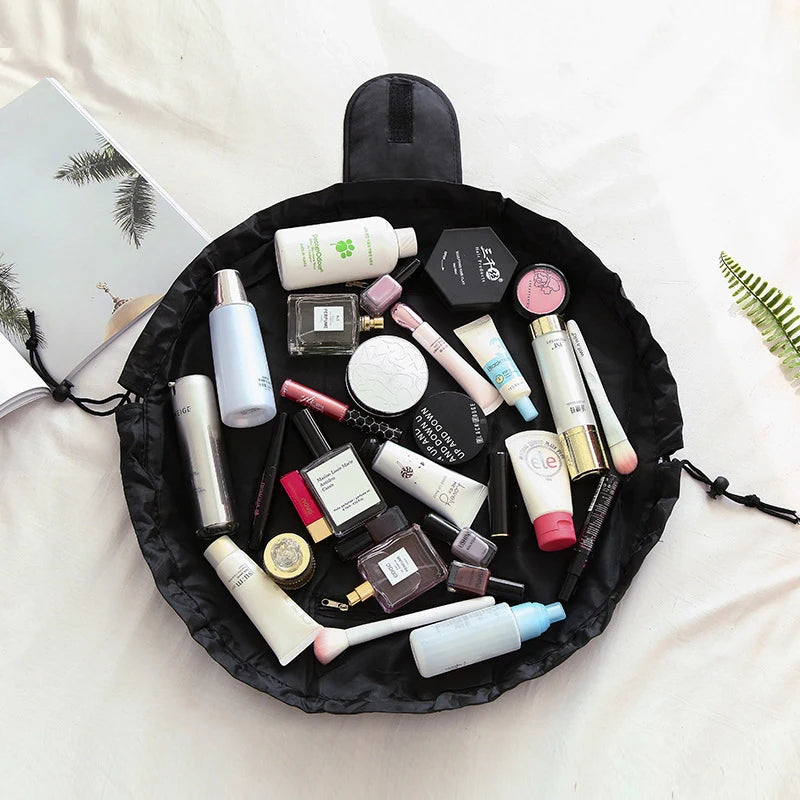 Neceser Cosmético de Cuerda para Mujeres - Organizador de Maquillaje Portátil Impermeable para Viajes