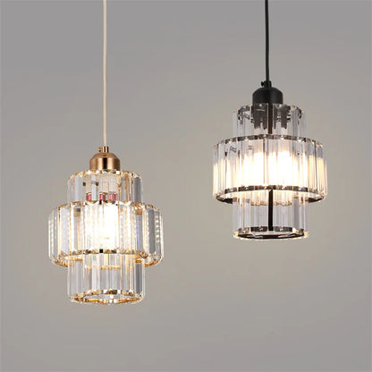 Lámpara de Araña LED de Cristal Creativa, Colgante para Interior, Lámpara de Techo para Cocina y Decoración del Hogar