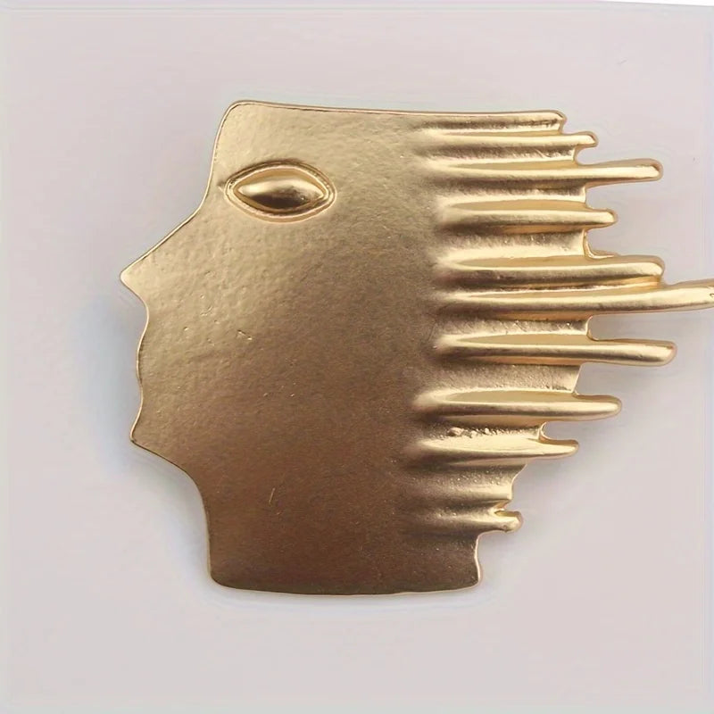 Broche Clásico de Acrílico y Aleación de Zinc para Mujer - Accesorio de Moda con Tema de Belleza