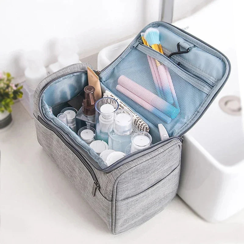 Neceser de Viaje Impermeable con Gancho - Organizador Cosmético para Mujeres y Hombres