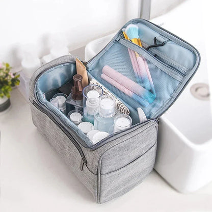 Neceser de Viaje Impermeable con Gancho - Organizador Cosmético para Mujeres y Hombres