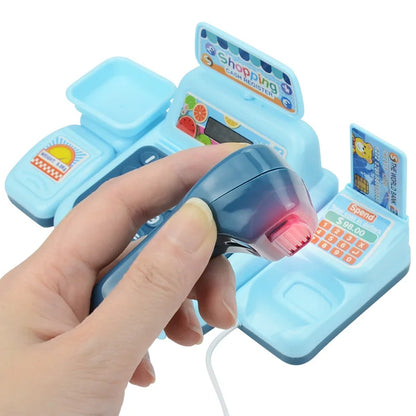 Caja Registradora Electrónica de Supermercado con Efectos de Luz y Sonido, Juguete Educativo Infantil
