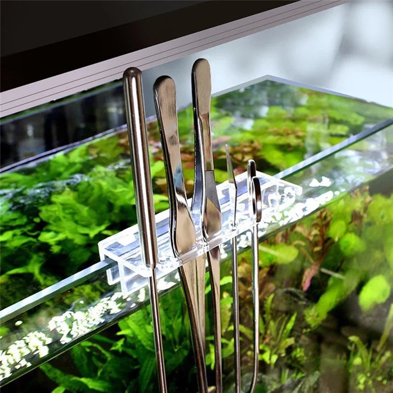 Herramientas de Acero Inoxidable para Acuarios - Tijeras, Pinzas y Accesorios de Limpieza para Plantas de Acuario