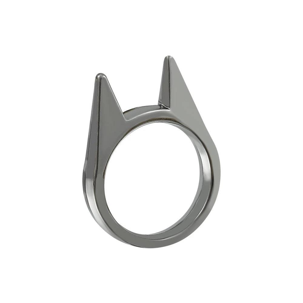 Anillo de Autodefensa de Supervivencia al Aire Libre para Hombres y Mujeres, Anillo Portátil de Autodefensa, Anillo Protector de Dedo para Arma, Senderismo y Camping, Joyería