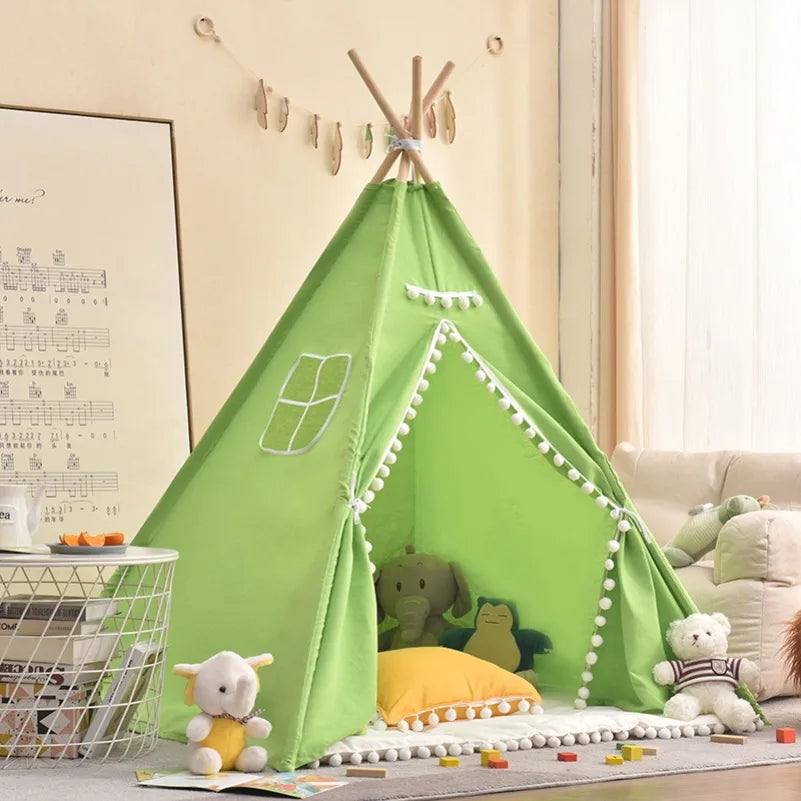 Tienda Tipi Portátil para Niños 1.35/1.6m: Un Espacio de Juego Encantador en Casa