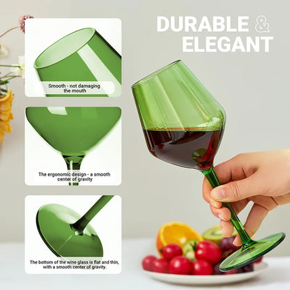 Copas de Vino Irrompibles de Tritan MICHLEY (2/4/6 Piezas) - Reutilizables y Flotantes, Coloridas para Piscina, Fiesta y Uso al Aire Libre, Apto para Lavavajillas