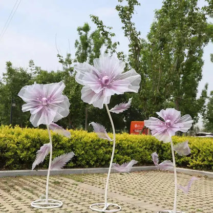 Decoración de fiesta de boda hecha a mano, flor grande de amapola de seda, guía de boda, crisantemo, decoración de ventana de fiesta DIY