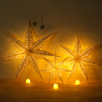 Colgante Estrella Hueca para Navidad – Decoración Navideña para el Hogar y Año Nuevo