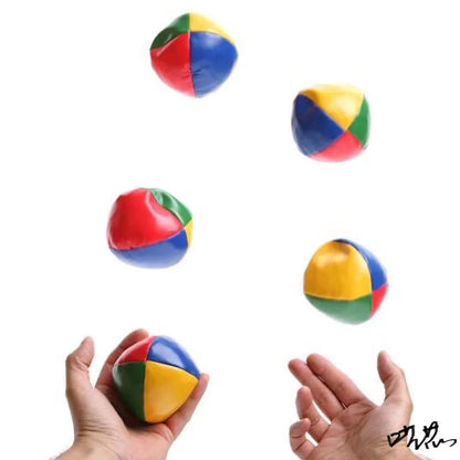 Juguetes de Circo para Niños y Adultos - Set de Pelotas de Malabares de 3-6 Piezas con Diseño de 4 Paneles