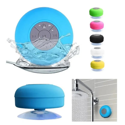 Mini Bocina Bluetooth Portátil Impermeable con Ventosa y Micrófono Integrado | Altavoz para Teléfono y Ducha, Regalo Ideal