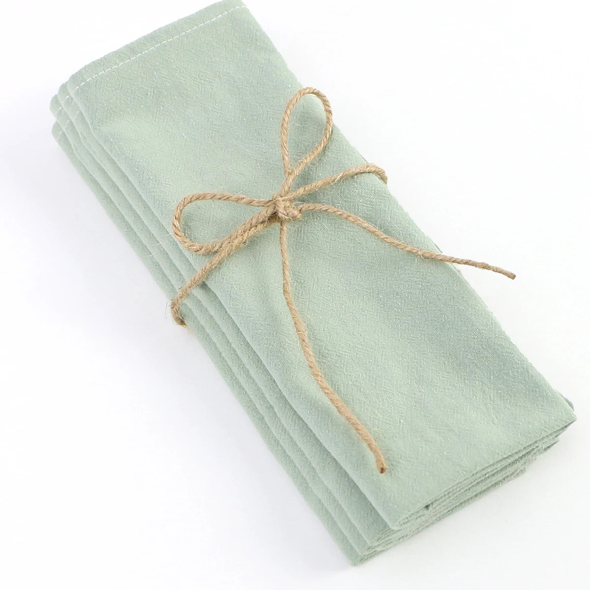 Servilletas de tela de algodón verde salvia, 30x45cm, paño de cocina y decoración de mesa, 4 piezas, suministros de fiesta de boda
