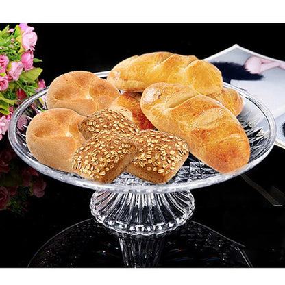 Soporte de Exhibición para Cupcakes y Pasteles – Plato Reutilizable de Acrílico a Prueba de Roturas, Ideal para Postres y Frutas, Transparente/Dorado/Gris
