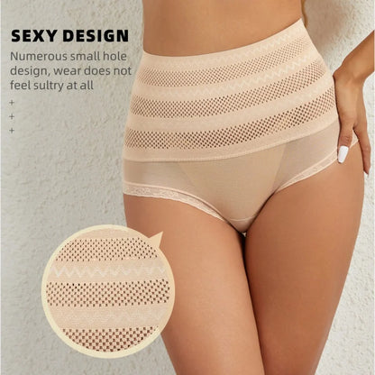Panties Moldeadoras para Mujer, Control de Abdomen y Levantamiento de Glúteos, Ropa Interior Transpirable de Cintura Alta