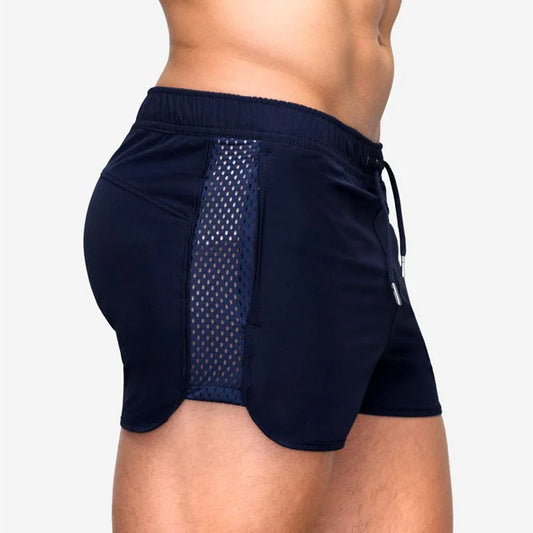 Pantalones Cortos Deportivos de Secado Rápido para Hombre | Shorts de Malla con Bolsillos para Entrenamiento, Gimnasio y Trotar | Verano