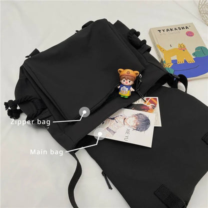 Bolso Bandolera de Nylon  – Gran Capacidad, Retro y Versátil