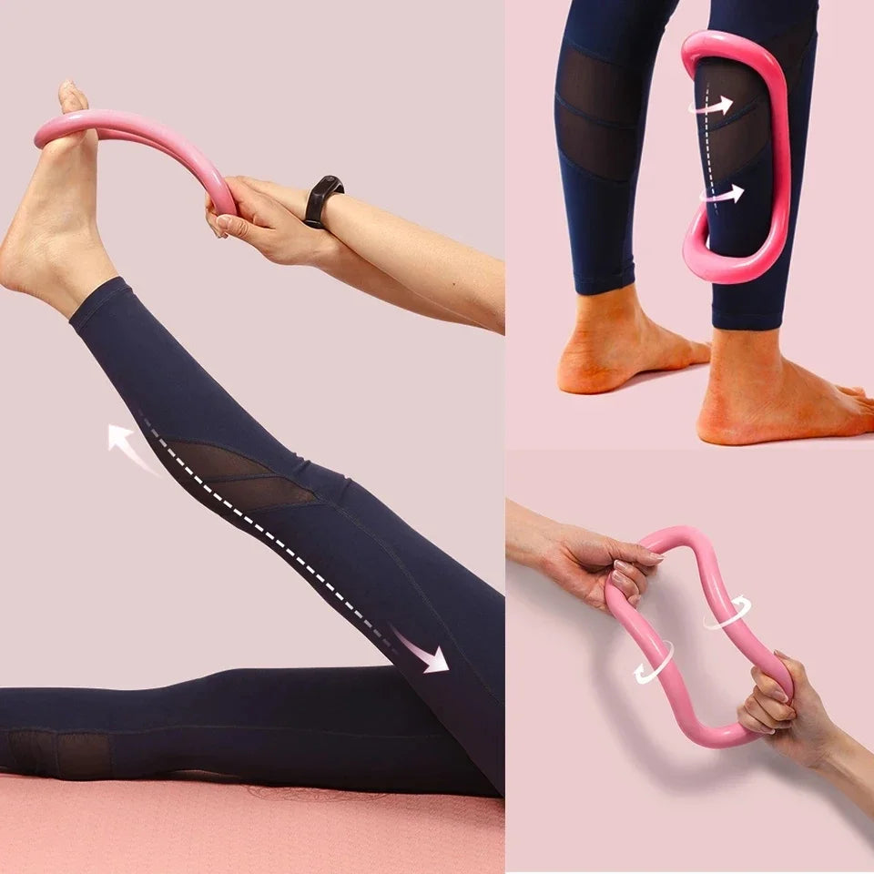 Anillo de Yoga para Ejercicio - Accesorio Deportivo para Práctica en Casa, Círculo de Yoga y Pilates, Anillo Mágico de Fitness para Culturismo