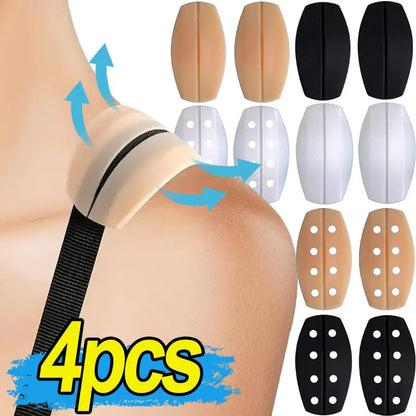 Almohadillas de Silicona Antideslizantes para Mujer - Soporte Suave con Correa para el Hombro, Alivio del Dolor, 2/4 Piezas