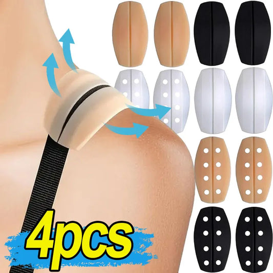 Almohadillas de Silicona Antideslizantes para Mujer - Soporte Suave con Correa para el Hombro, Alivio del Dolor, 2/4 Piezas