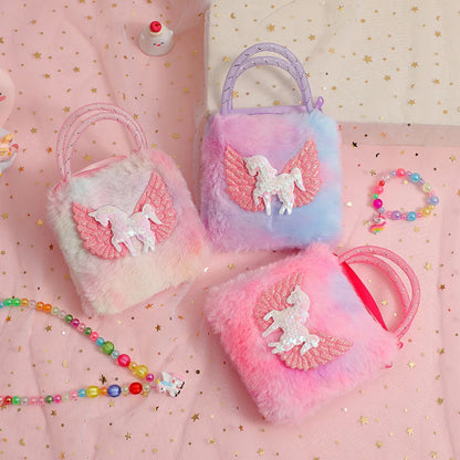 Mini Bolsas de Unicornio para Niñas de 2-5 Años – Bolso Infantil con Alas de Caballo Mágico, Ideal como Regalo