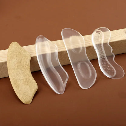 2 Piezas de Almohadillas de Gel Silicona Invisibles para Talón - Protectores Adhesivos para Zapatos y Alivio del Dolor en los Pies