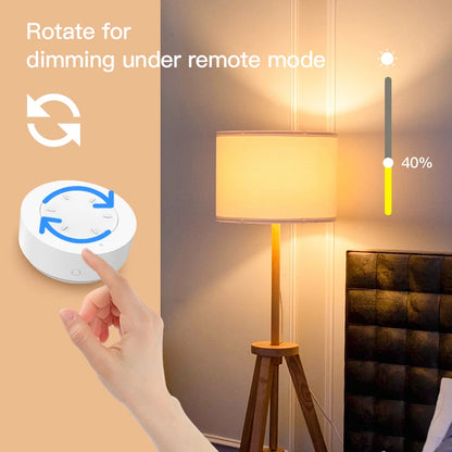 Interruptor de Perilla Inteligente ZigBee Tuya Dimmer Remoto Inalámbrico con Vinculación de Escenarios y Automatización de Luz