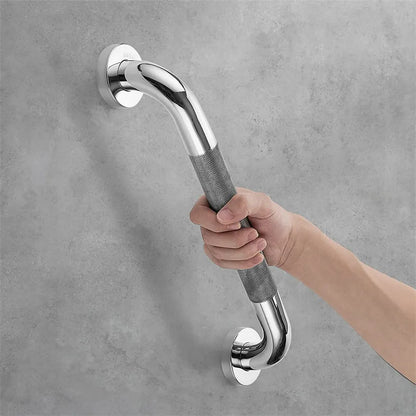 Barra de Agarre para Baño y WC de Acero Inoxidable de 300/400/500mm, Antideslizante, Soporte de Seguridad para Duchas con Toallero
