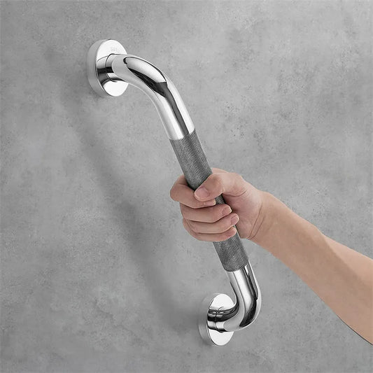 Barra de Agarre para Baño y WC de Acero Inoxidable de 300/400/500mm, Antideslizante, Soporte de Seguridad para Duchas con Toallero