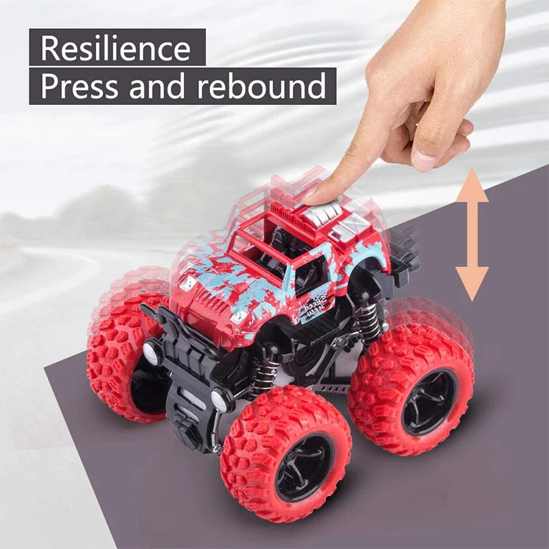 Coche de juguete de rotación inercial para niños, vehículo todoterreno de tracción en las cuatro ruedas, SUV, coche de carreras