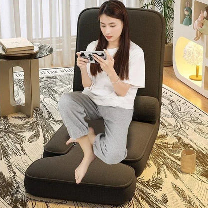 Sofá Cama Plegable 4 en 1 Ajustable con 15 Posiciones - Chaise Lounge Padded para Suelo con Cojín