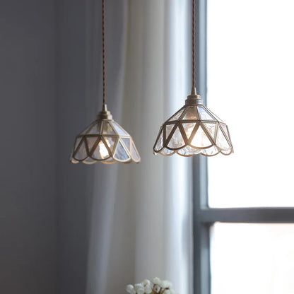 Lámparas Colgantes LED de Cristal Nórdico, Accesorios de Cobre para Dormitorio y Comedor, Iluminación Moderna