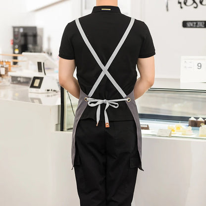 Delantal Profesional para Cocina Mujer - Impermeable con Bolsillos - Ideal para Parrillas, Taller, Camareras y Salones de Belleza