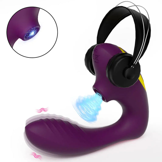 Vibrador de Succión Vaginal con 10 Velocidades, Estimulador de Clítoris y Succión de Sexo Oral, Juguete Erótico para Mujer para Bienestar Sexual