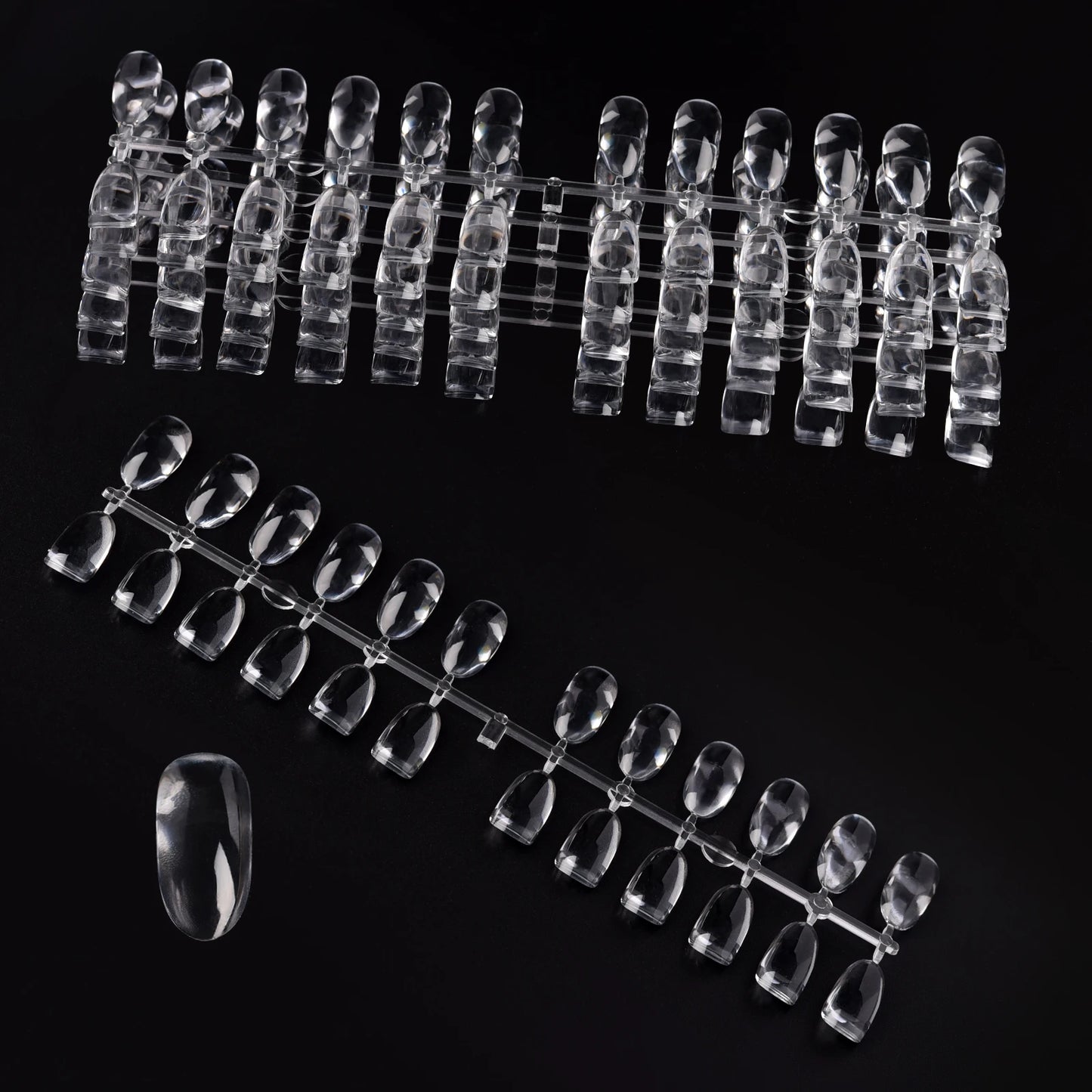 Tabla de Muestra de Esmalte de Uñas - Soporte para Muestras de Color de Uñas, Tarjetas de Tips Falsos, 48/120/240 Piezas