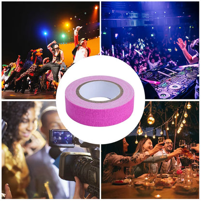 Cinta de Algodón UV Glow de 6/1 Rollos, Cinta Neón para Fiestas, Advertencia de Seguridad, Decoraciones para Bodas y Hogar