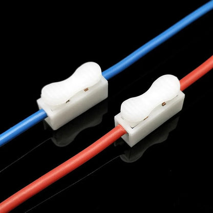 Conectores de Cable Rápidos sin Soldadura 1P 2P - 20/50 Piezas | Bloque Terminal sin Tornillo