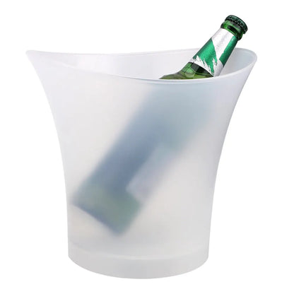 Cubo de hielo LED impermeable para bares, cubos de cerveza, champán, fiesta nocturna, 5L, 6 colores